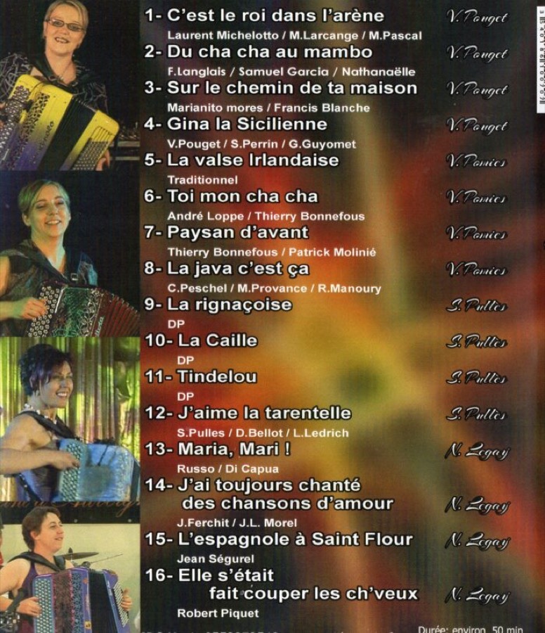 Liste des morceaux — Dansez avec elles (vol. 2)